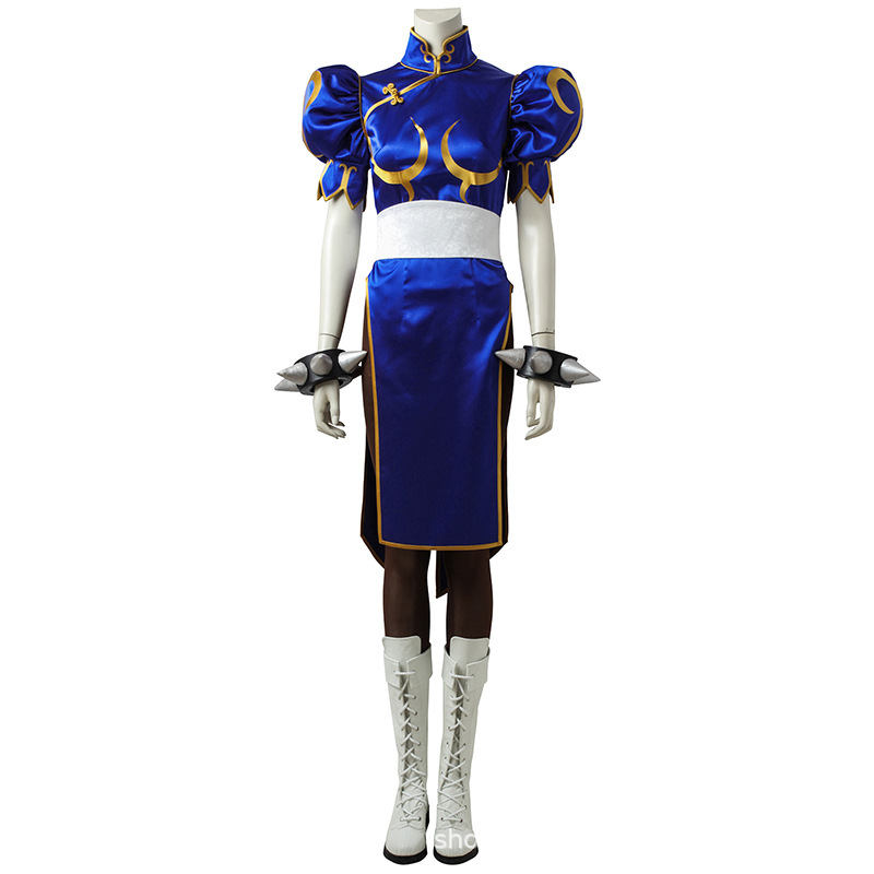 Party Games You Can Play - Chun Li Cosplay Costume Full Set