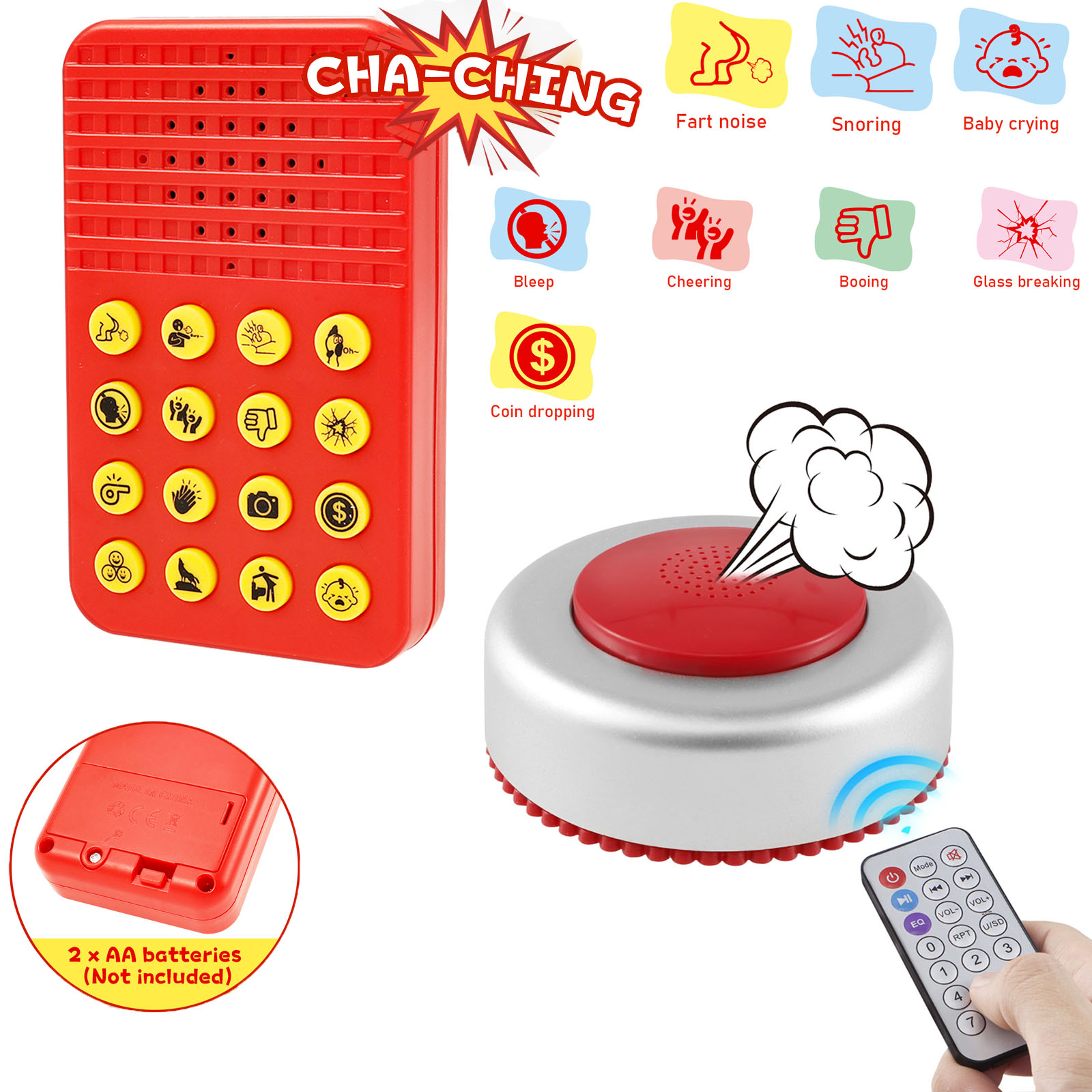 Party Games Adult Birthday - Funny Sound Effects Machine Remote Fart