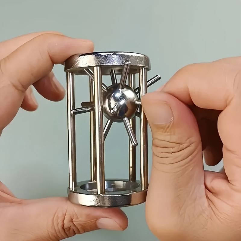 Party Games Adult Birthday - Stainless Steel Cage Challenge Game -