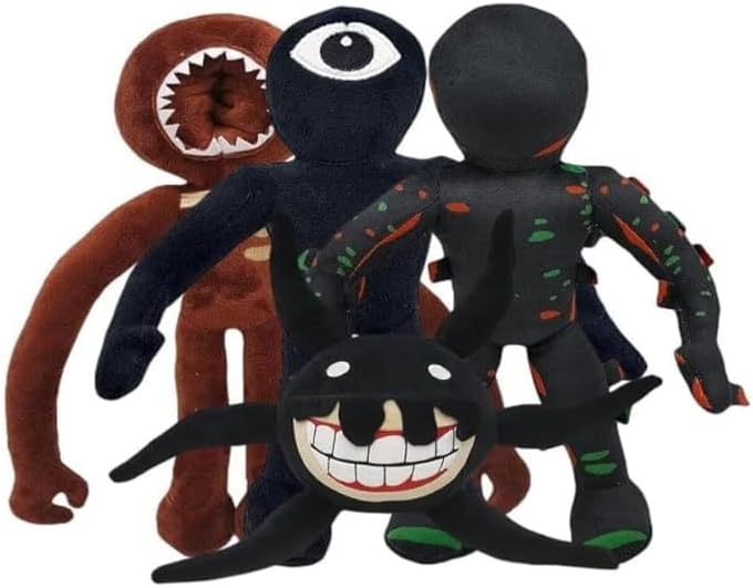 Party Games Adult Birthday - 4PC Doors Plush Toys, Monster Horror