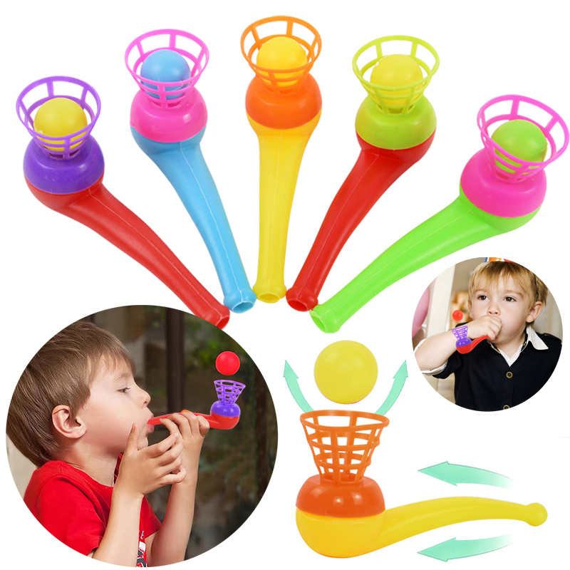 Party Games Gender Reveal - 6/12Pcs Magic Blowing Pipe Floating Ball