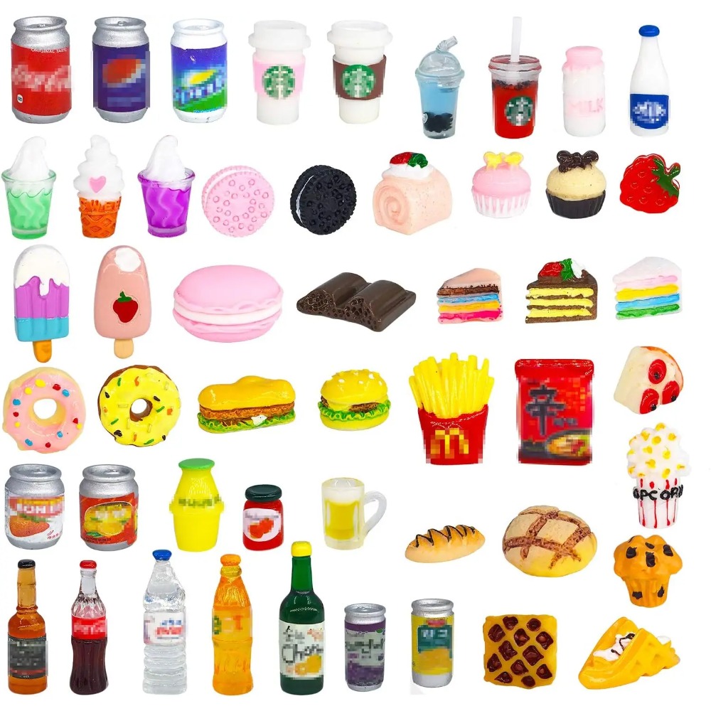 Party Games You Can Play - 50Pcs Miniature Food Drink Bottles Soda