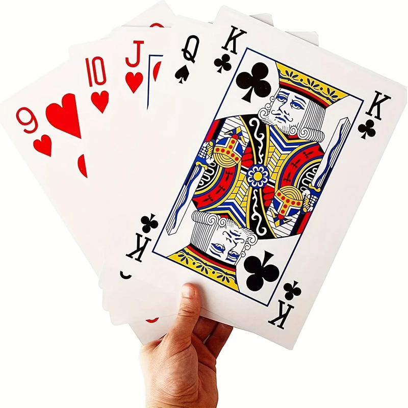 Party Games Juego - Oversized Playing Cards Jumbo 4x Larger
