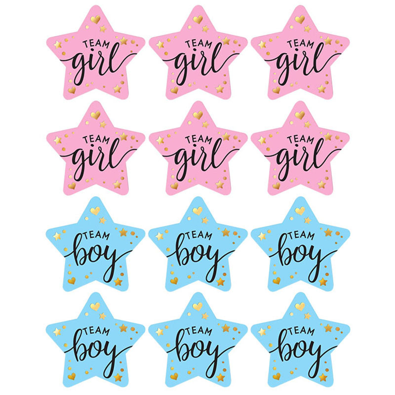 Party Games Gender Reveal - 60Pcs Gender Reveal Stickers for Party