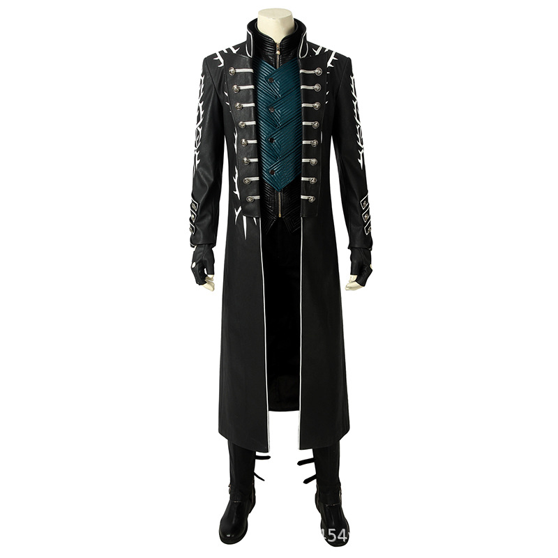 Party Games You Can Play - Vergil Cosplay Costume Full Set Dark