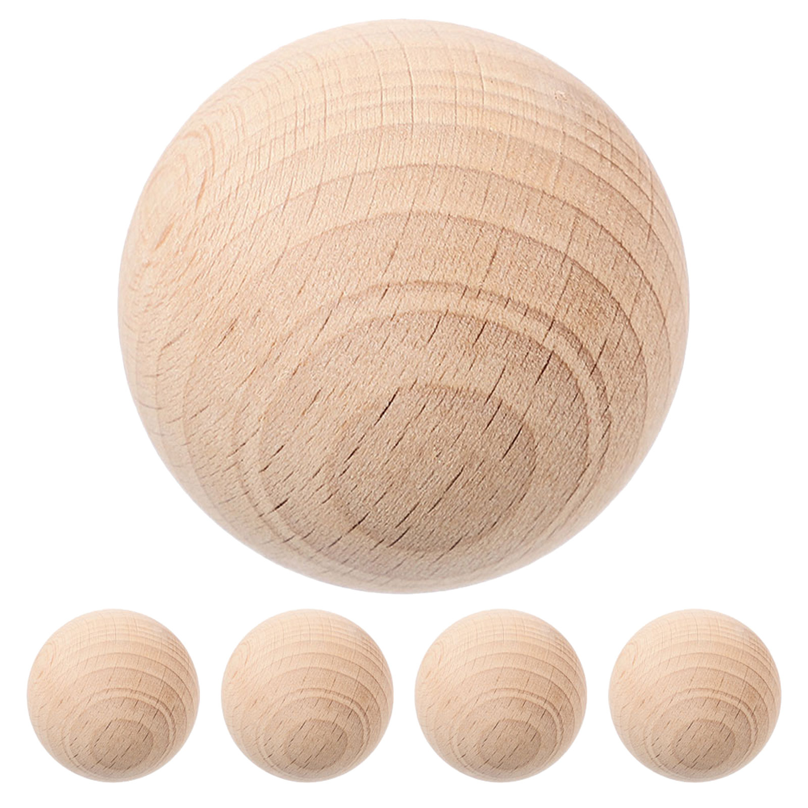 5Pcs Solid Wood Croquet Balls  - Croquet Set Lawn 评论和价格