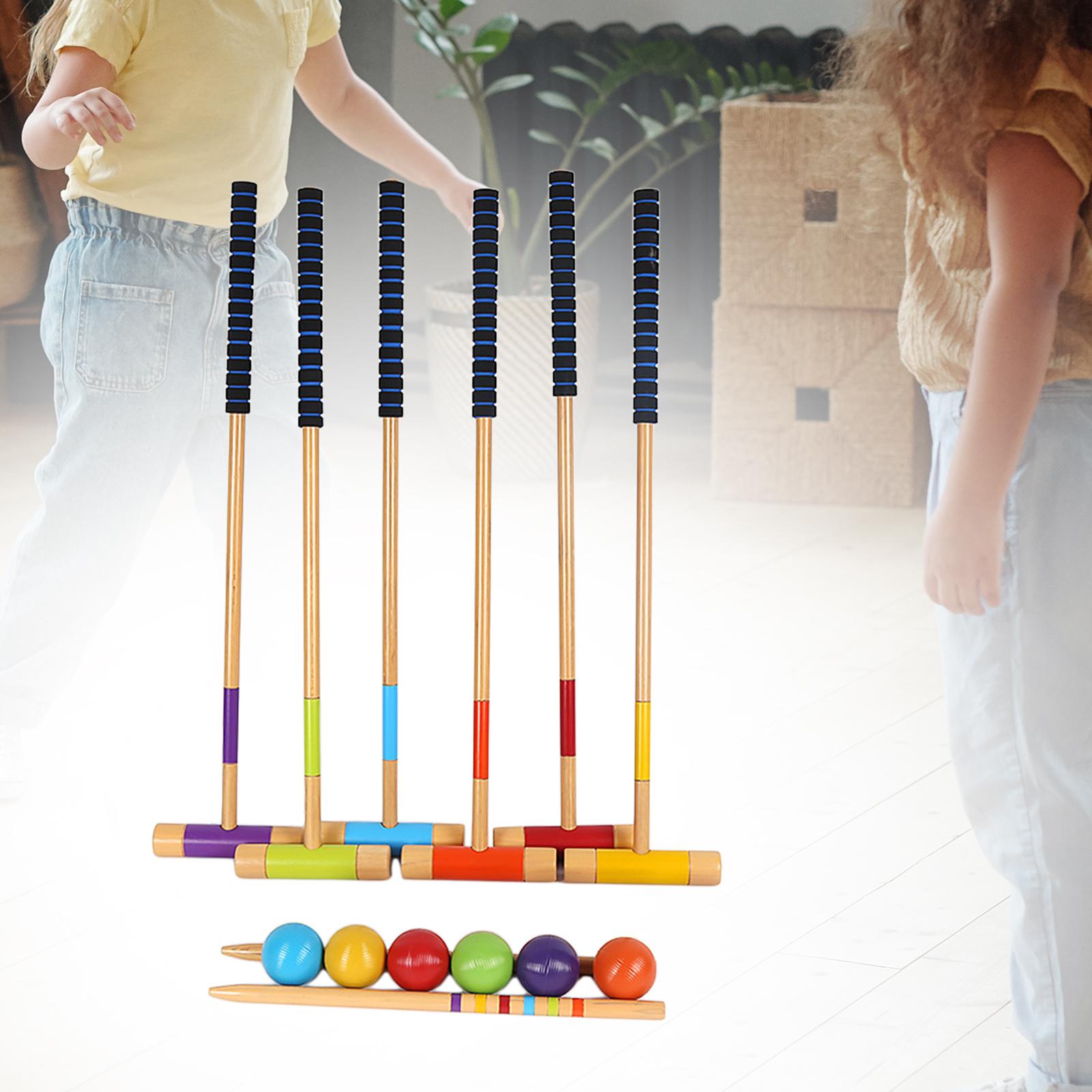 6 Pieces Six Player Croquet Se - Croquet Set Lawn 评论和价格