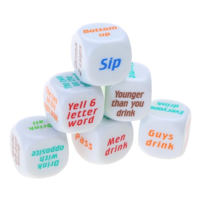   6Pcs 25mm Adult Drinking Par - Party Games Adults Drinking 评论和价格