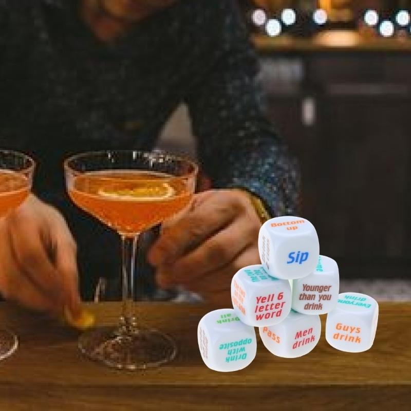   6Pcs 25mm Adult Drinking Par - Party Games Adults Drinking 评论和价格