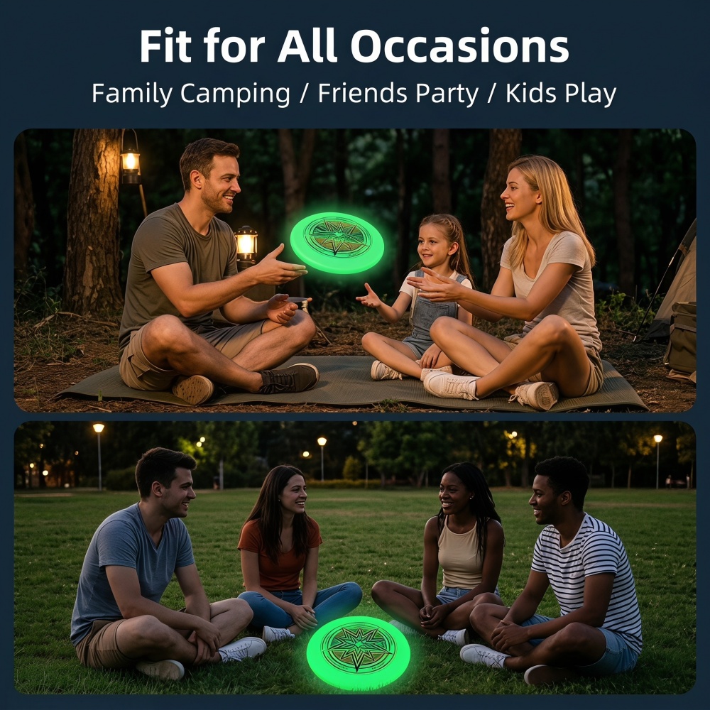Glow-In-The-Dark Frisbee 175g  - Frisbee Freestyle Disc 评论和价格