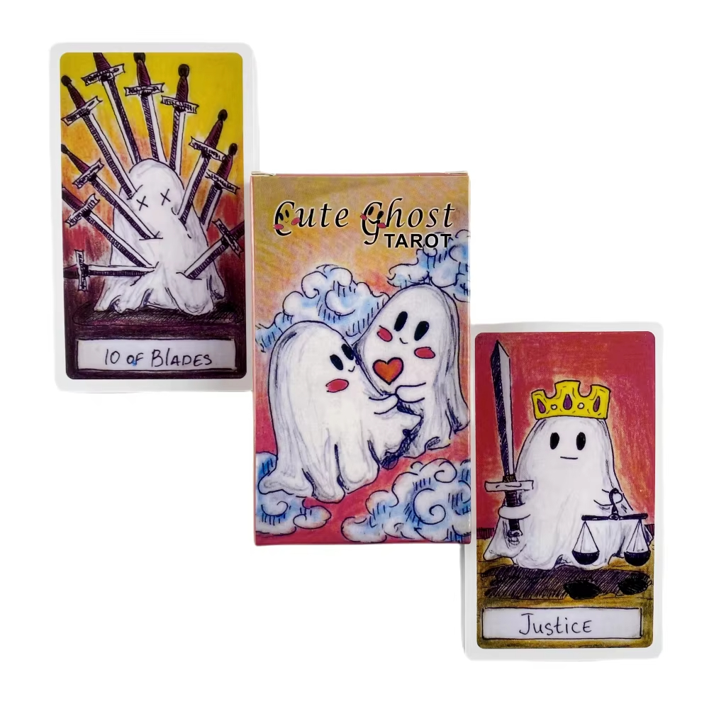 Cute Ghost Tarot Deck Toy Set  - Party Games Adult Birthday 评论和价格