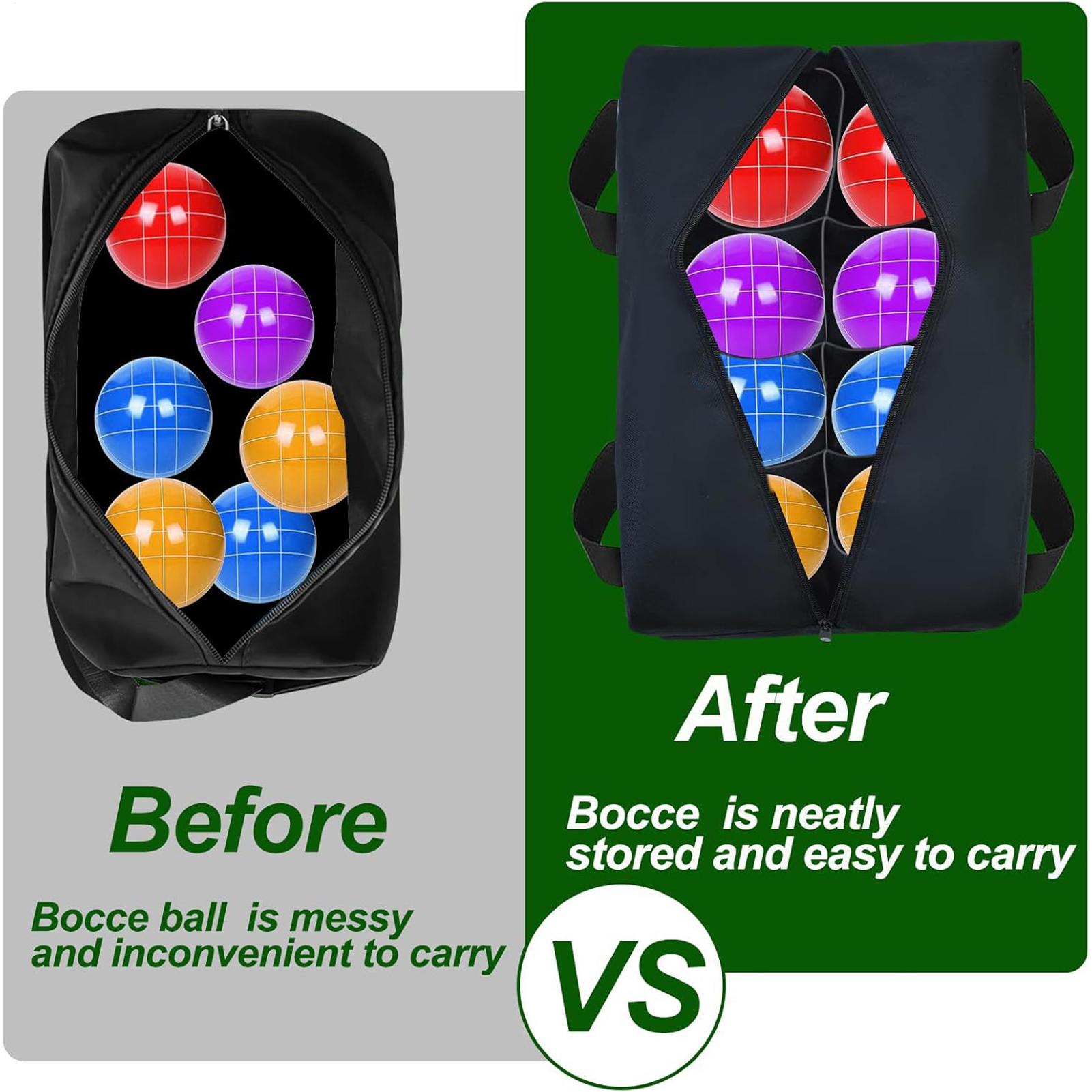 Ball Bags 8-Compartments Water - Bocce Ball Lawn 评论和价格