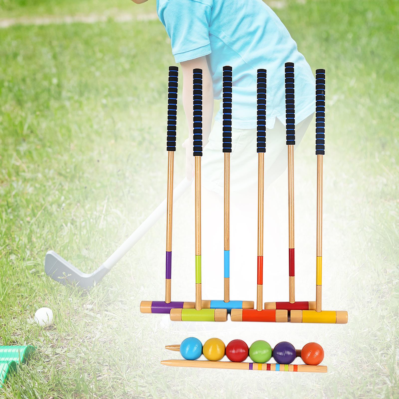 6Pcs Six Player Croquet Set Co - Croquet Set Lawn 评论和价格