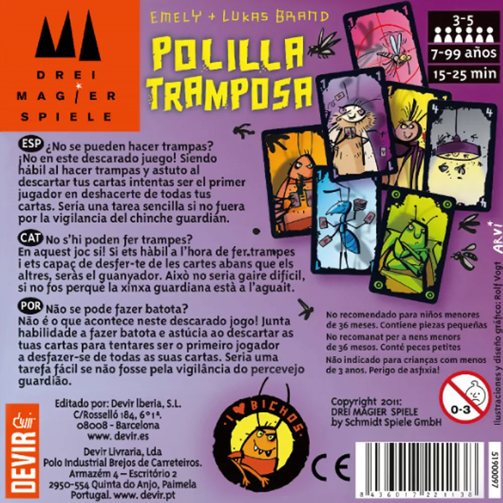 Spanish Polilla Tramposa Card  - Party Games Juego 评论和价格