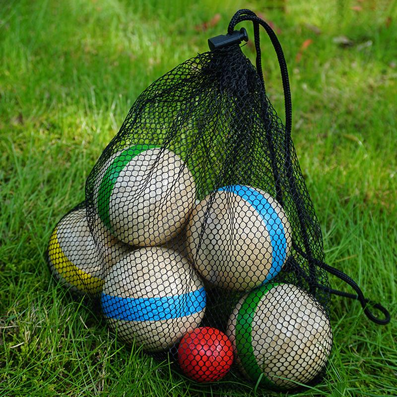7Pcs Wood Bocce Balls Sports P - Bocce Ball Lawn 评论和价格