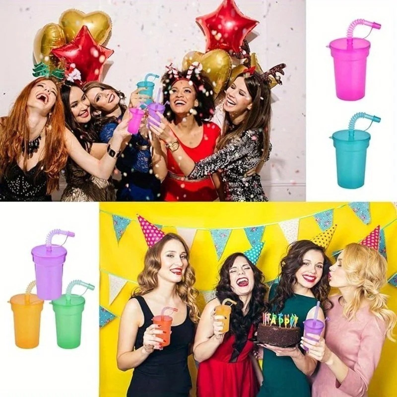 6-18PCS Portable Party Cup wit - Party Games Youth 评论和价格