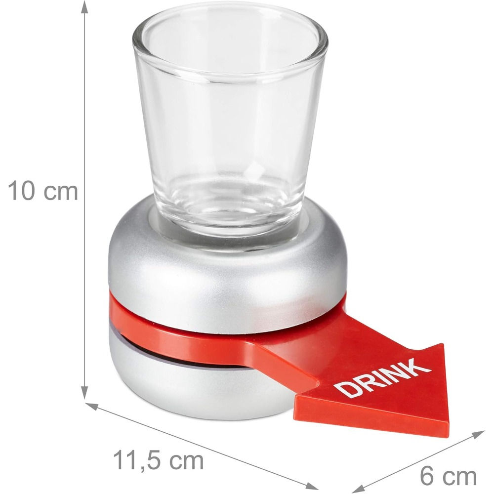 Relaxdays Drinking Game, Spin  - Party Games Adults Drinking 评论和价格