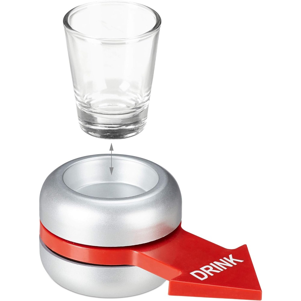 Relaxdays Drinking Game, Spin  - Party Games Adults Drinking 评论和价格