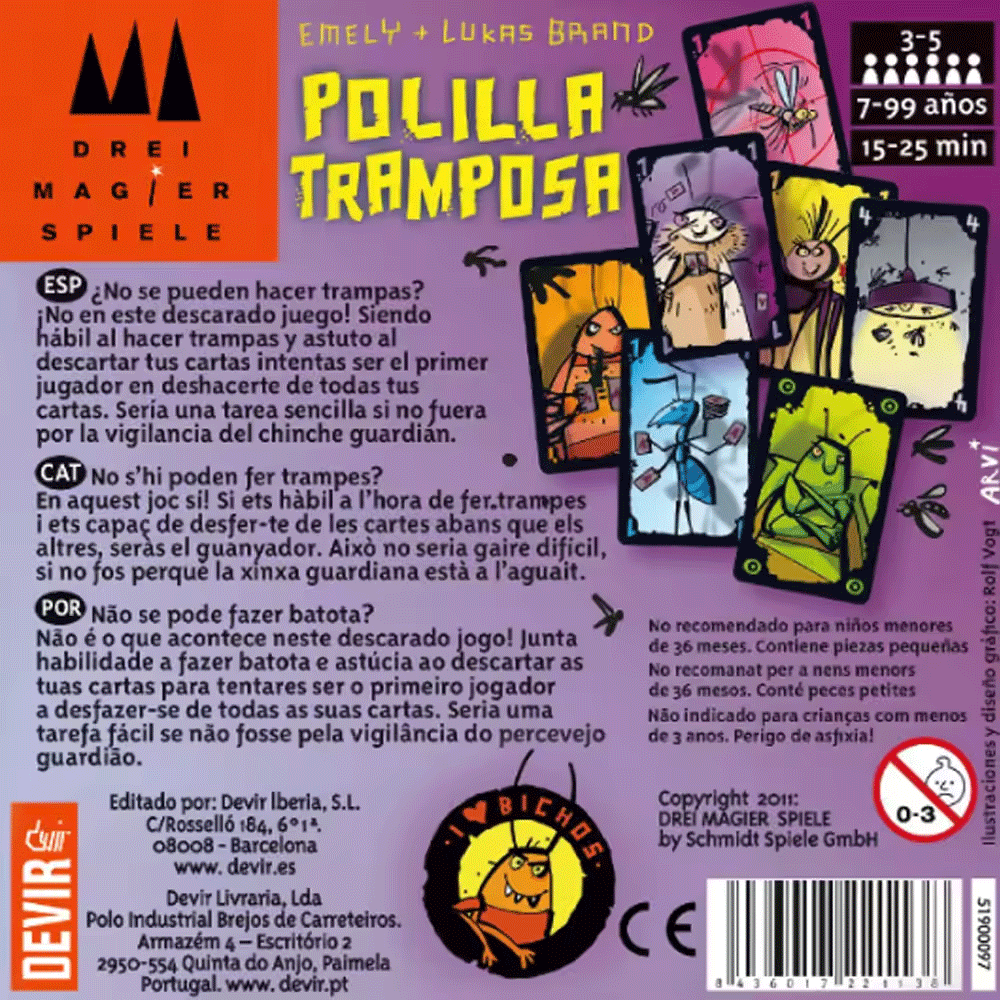 Polilla Tramposa Board Games T - Party Games Juego 评论和价格