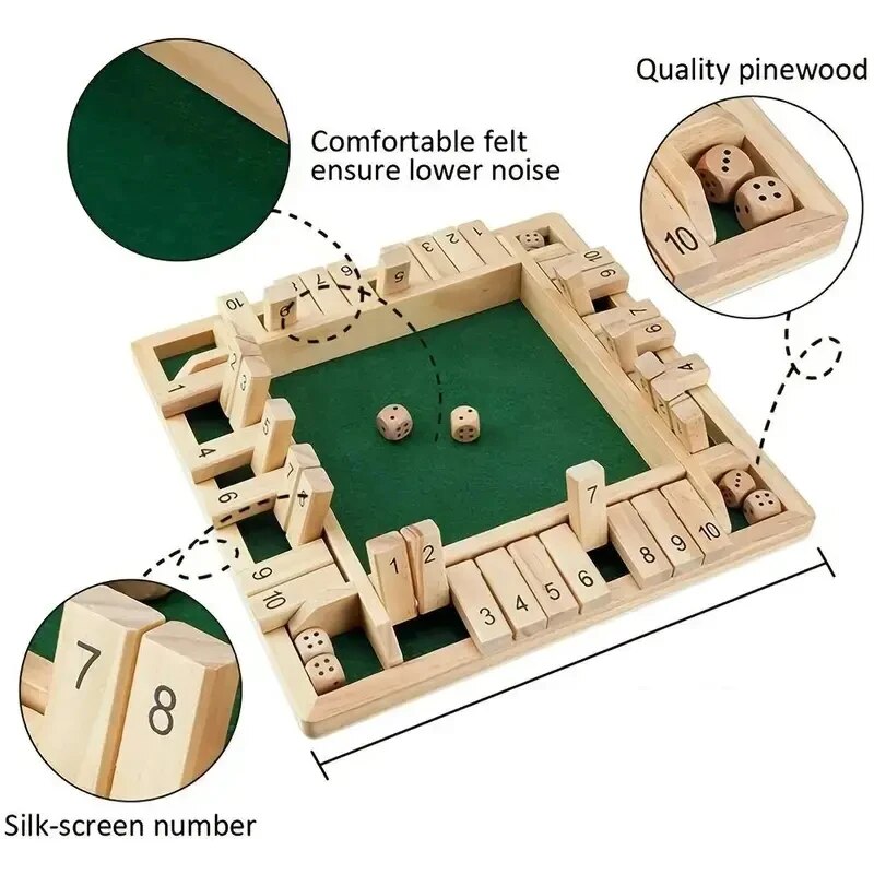 Deluxe Four Sided 10 Numbers S - Party Games Adults Drinking 评论和价格