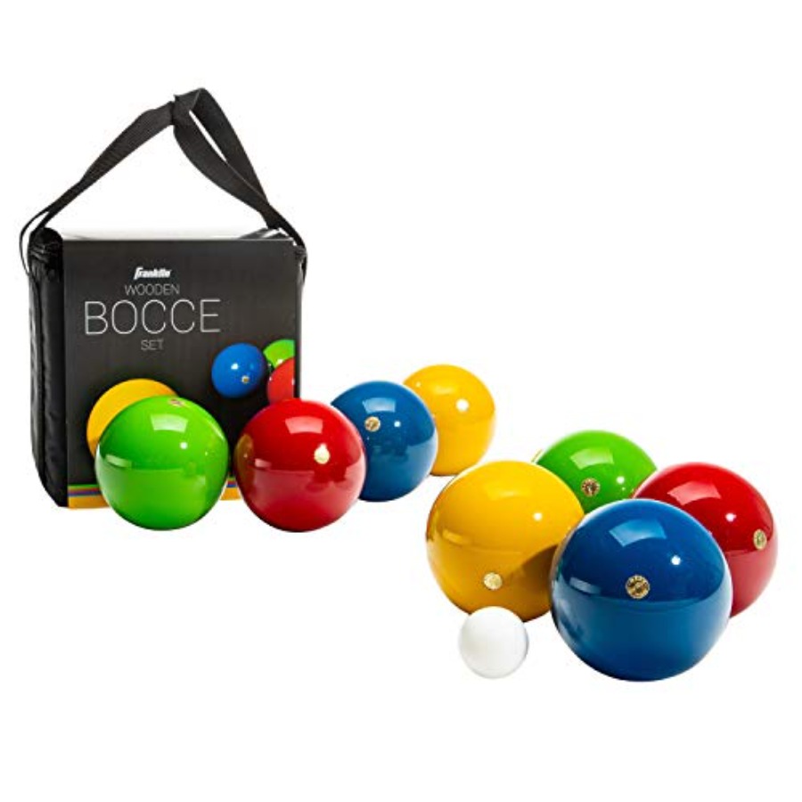 Bocce Ball Set 8 Wooden Balls  - Bocce Ball Lawn 评论和价格