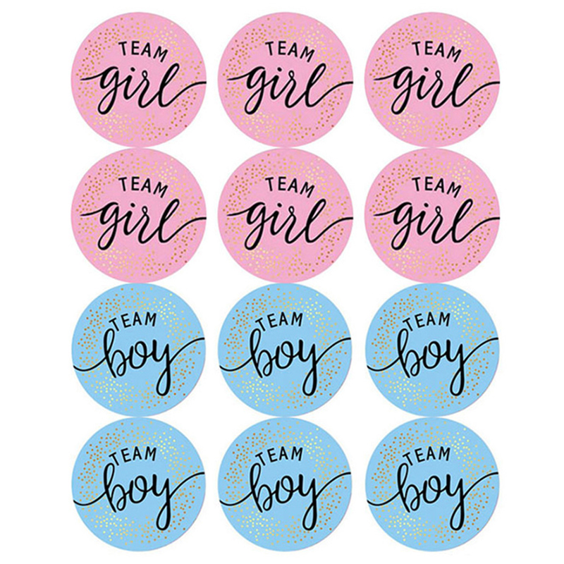 60Pcs Gender Reveal Stickers f - Party Games Gender Reveal 评论和价格