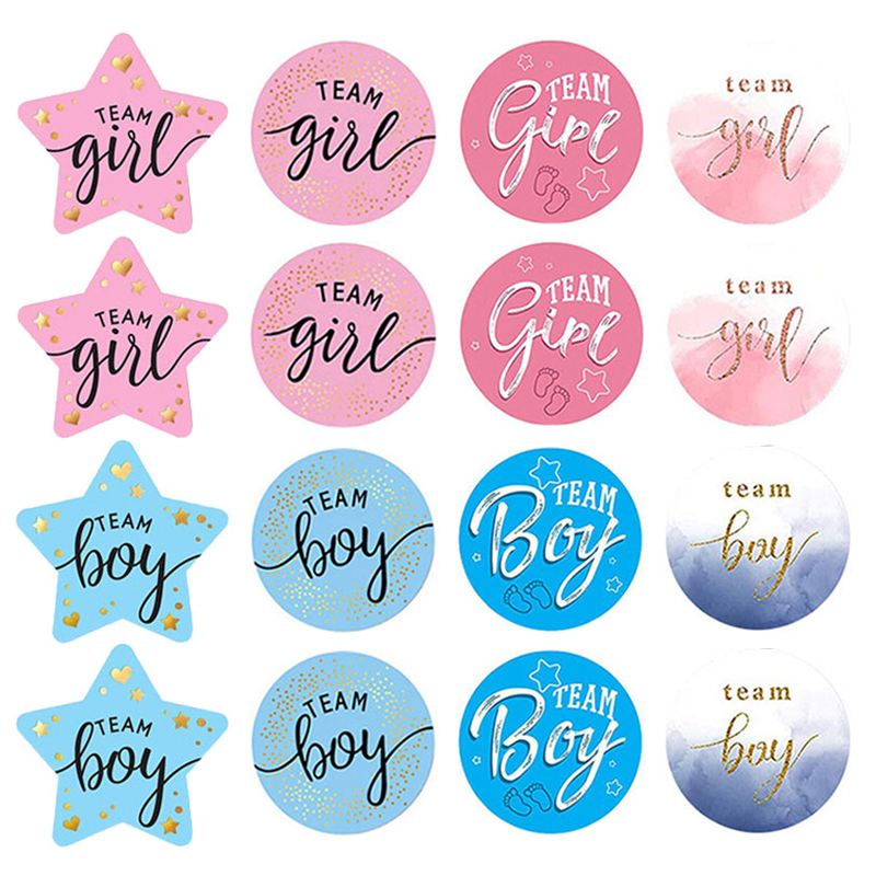 60Pcs Gender Reveal Stickers f - Party Games Gender Reveal 评论和价格